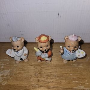 Artist Bear Figurine Set - Multicolor